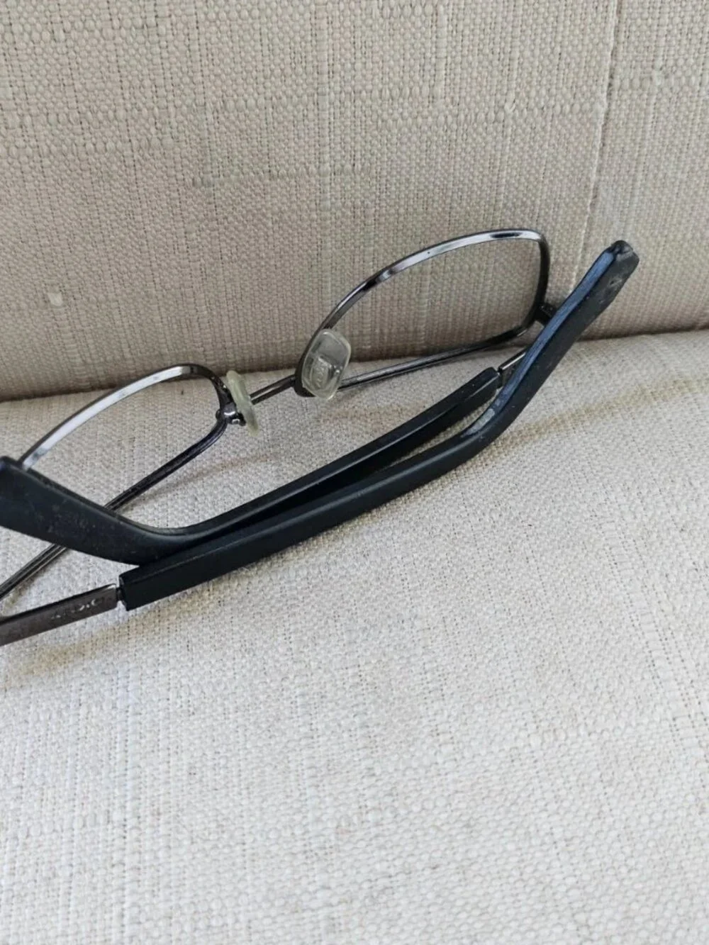 Vintage DKNY Eeyeglasses Frame Dark Gunmetal Tone Eyewear Glasses 7237S